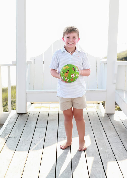 Blue Stripe Youth Bud Polo