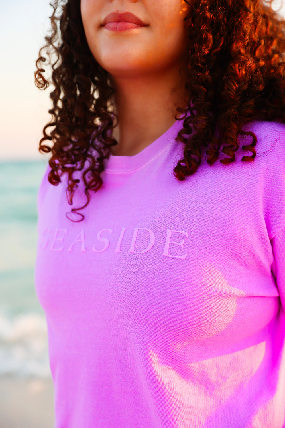 Bright Berry Cropped Seaside Tee Sherbet Collection Monochrome