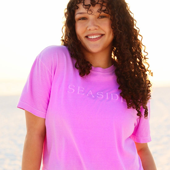 Bright Berry Cropped Seaside Tee Sherbet Collection Monochrome