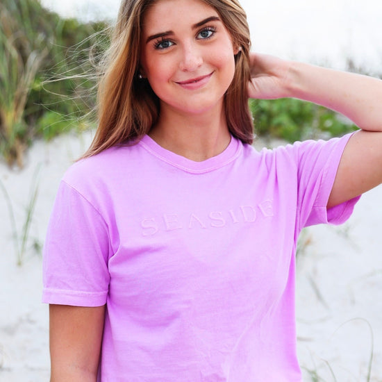 Bright Berry Cropped Seaside Tee Sherbet Collection Monochrome