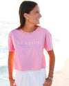Bubblegum Cropped Seaside Tee Seaside Florida 30A Shirt