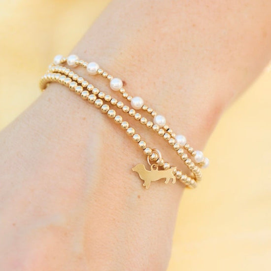 The Seaside Style x Enewton bud the dachshund seaside stack