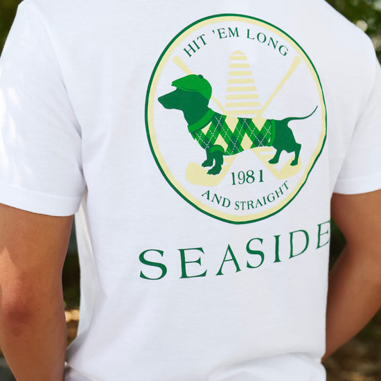 Bud the Dachshund Seaside Golf Tee the seaside syle 30a 