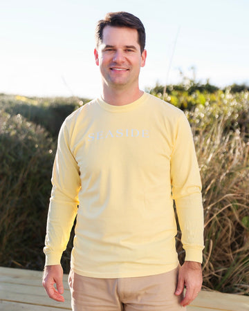Butter yellow Longsleeve Unisex Seaside Tee