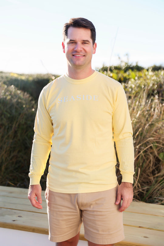 Butter yellow Longsleeve Unisex Seaside Tee