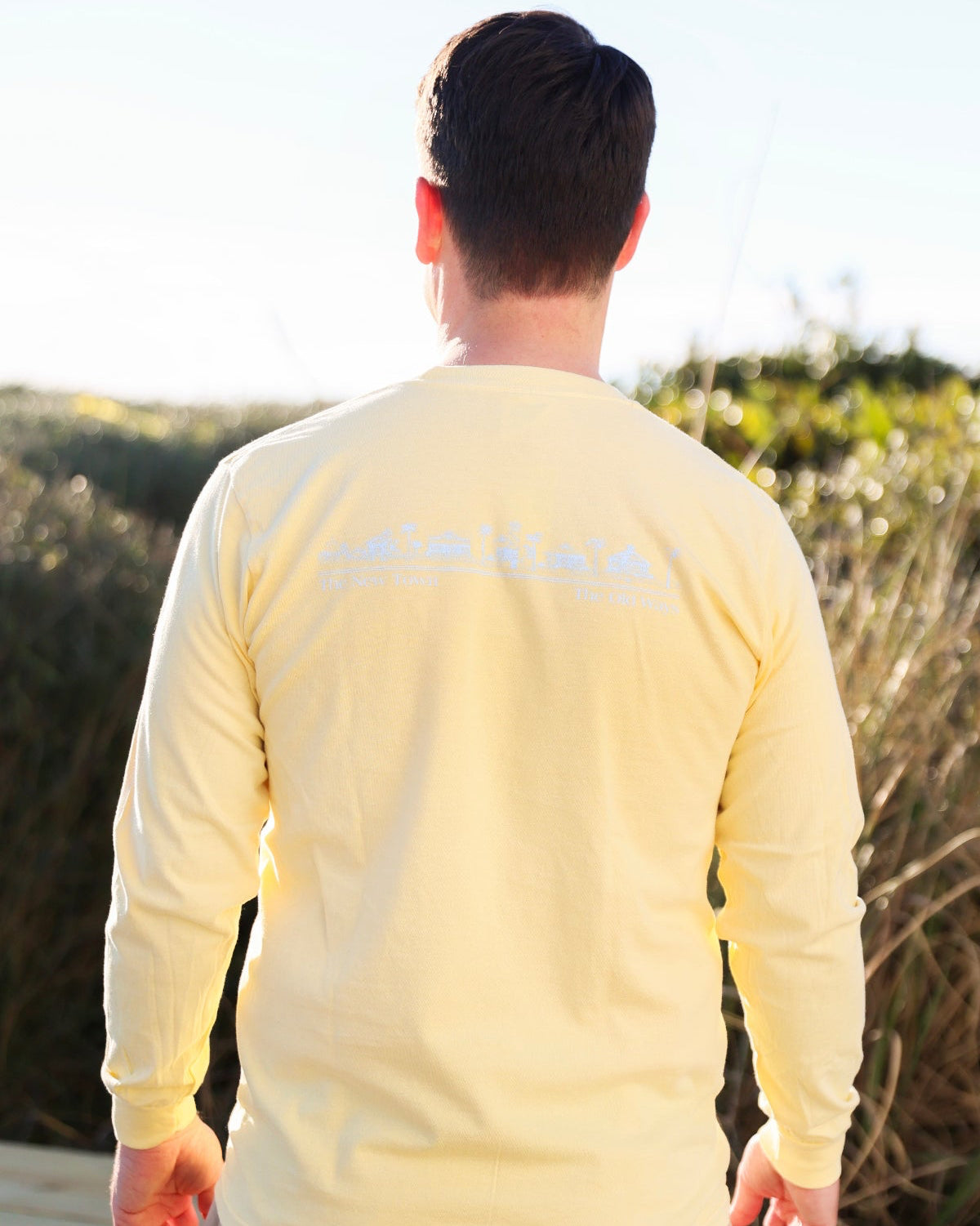 Butter yellow Longsleeve Unisex Seaside Tee