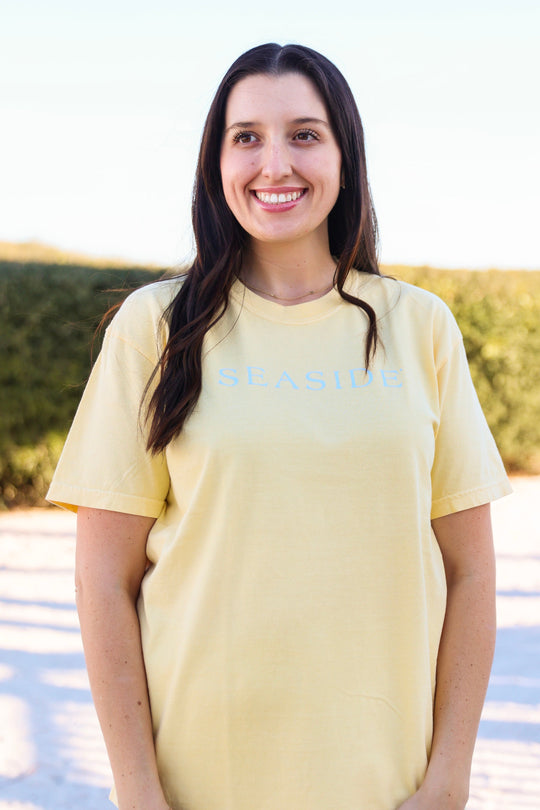 The Seaside Style Butter yellow Shortsleeve Unisex Seaside Tee