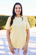 The Seaside Style Butter yellow Shortsleeve Unisex Seaside Tee