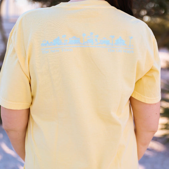 The Seaside Style Butter yellow Shortsleeve Unisex Seaside Tee