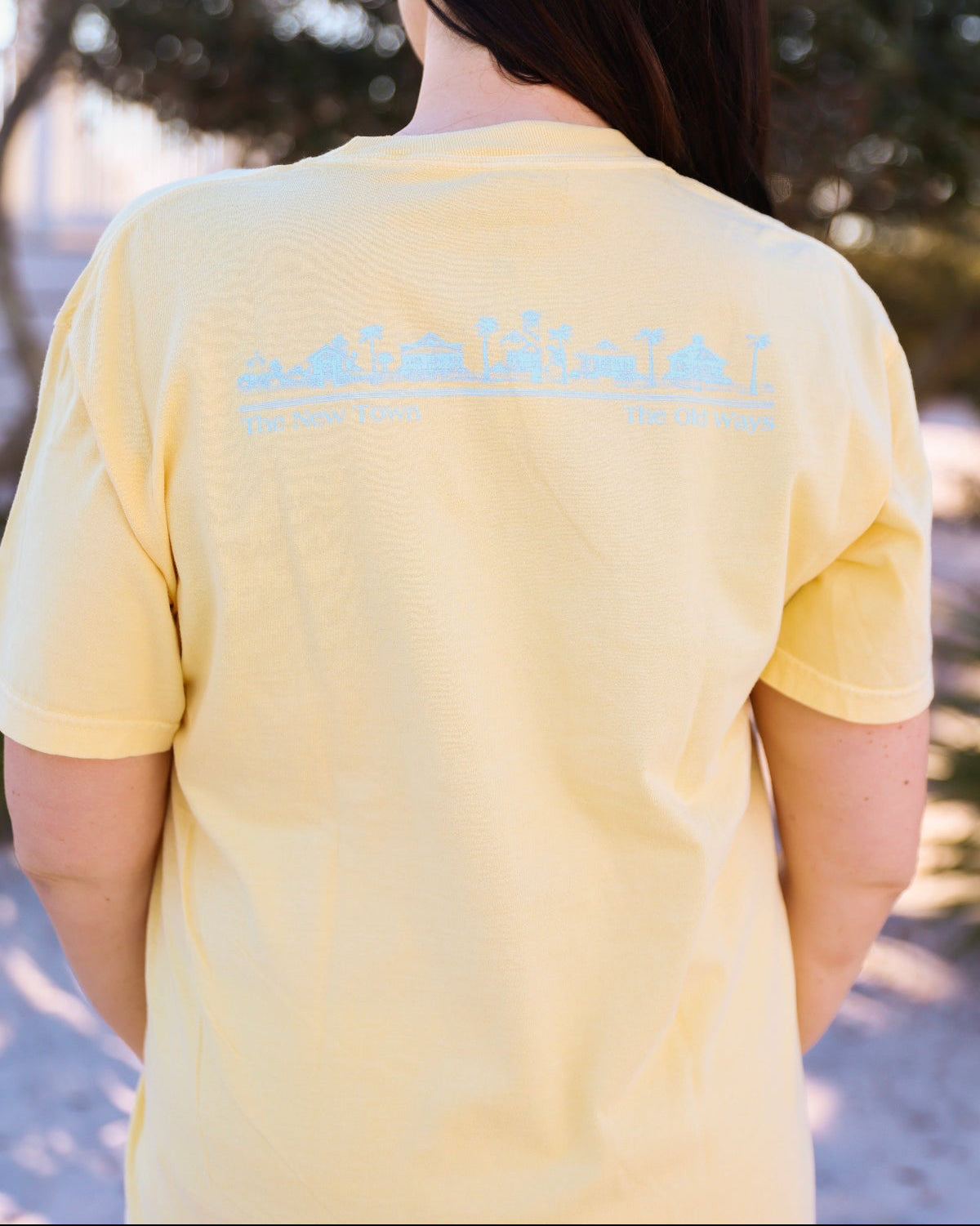 The Seaside Style Butter yellow Shortsleeve Unisex Seaside Tee