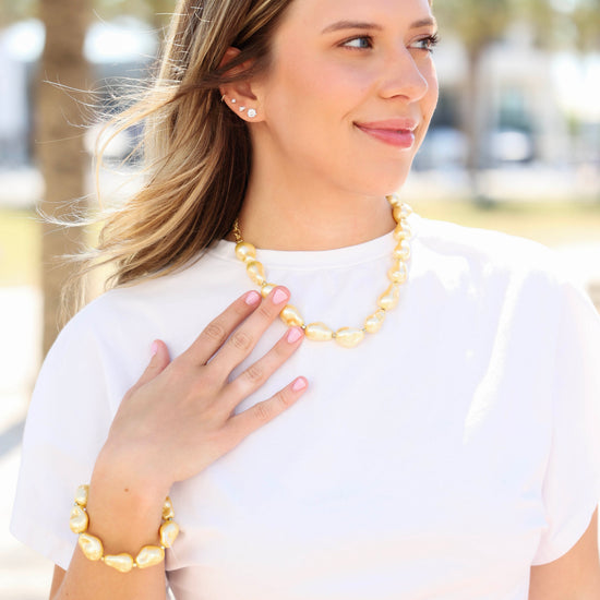 Butter Pearl Bracelet and Necklace Seaside Florida 30A