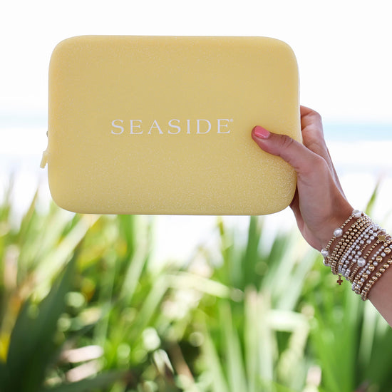 Butter Seaside Glitter Zip Pouch The Seaside Style 30A