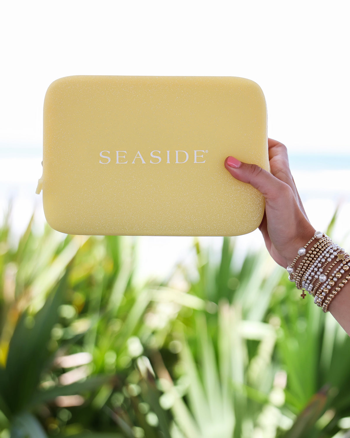 Butter Seaside Glitter Zip Pouch The Seaside Style 30A