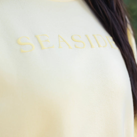 Butter Yellow Seaside Mock Neck Sweatshirt The Seaside Style 30a