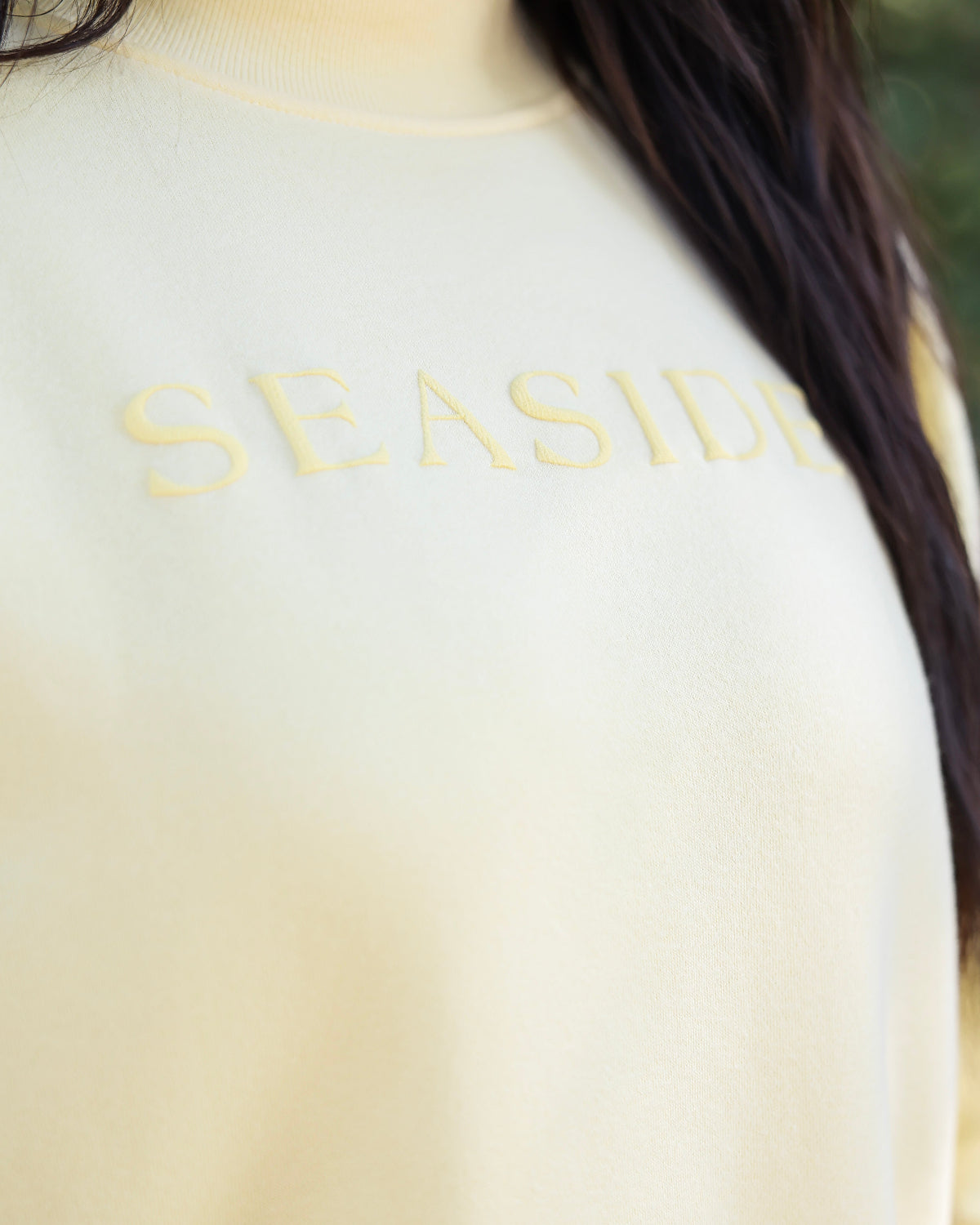 Butter Yellow Seaside Mock Neck Sweatshirt The Seaside Style 30a