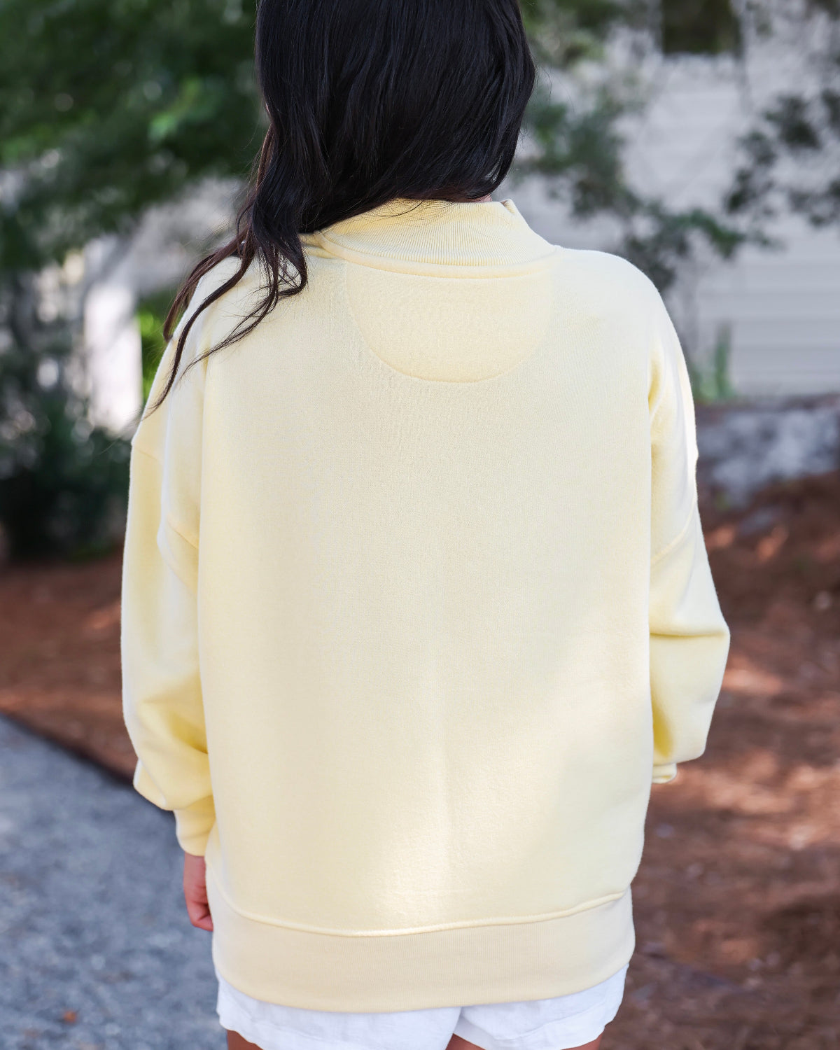 Butter Yellow Seaside Mock Neck Sweatshirt The Seaside Style 30a