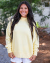 Butter Yellow Seaside Mock Neck Sweatshirt 30a The Seaside Style 