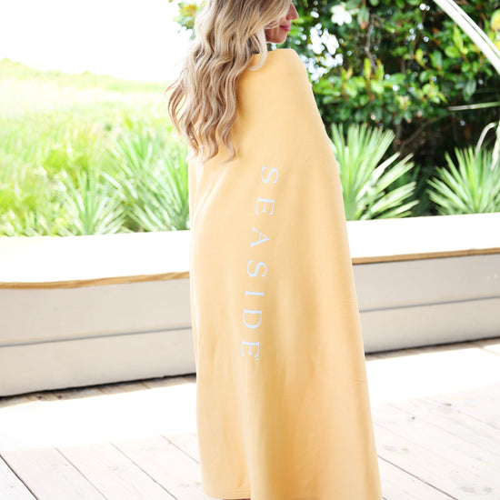 Butter Yellow Seaside Sweatshirt Blanket The Seaside Style 30a