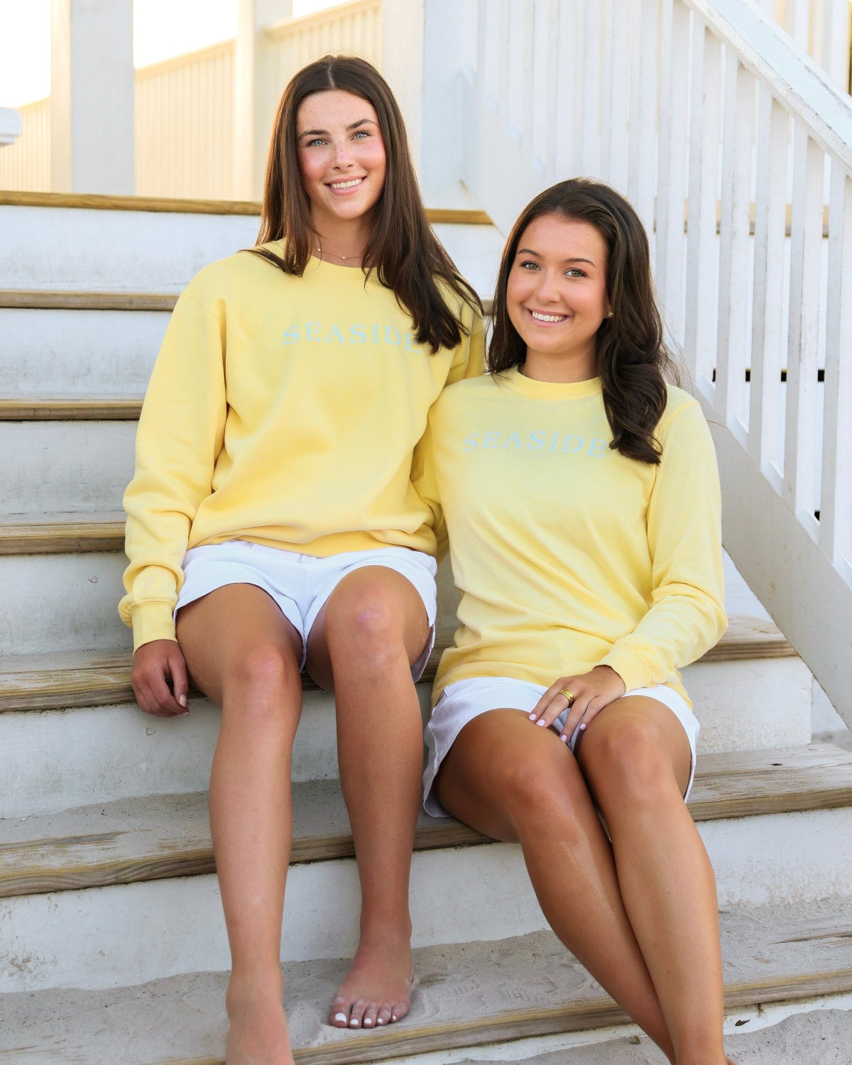 Butter Yellow Unisex Seaside Sweatshirt The Seaside Style
