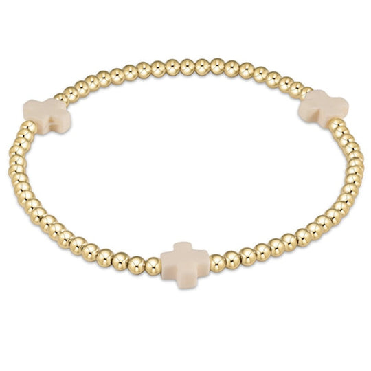 Enewton Off White Signature Cross Bracelet
