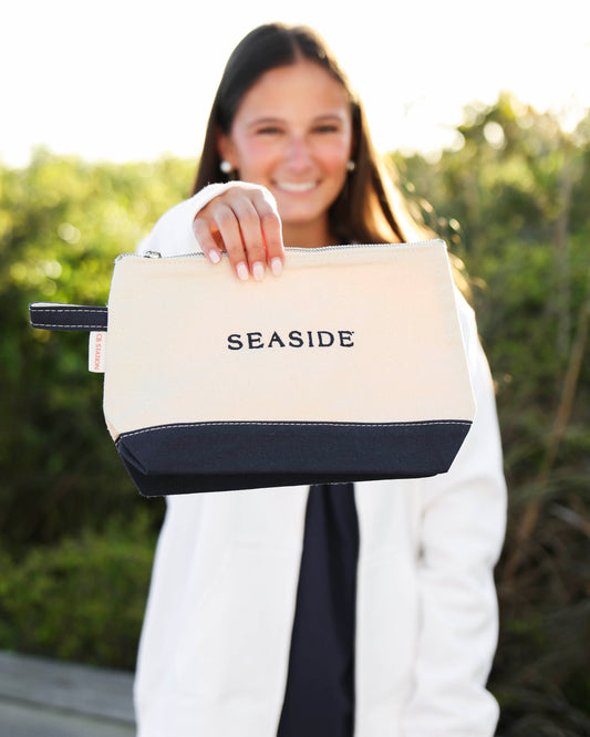 Canvas Seaside Makeup Bag