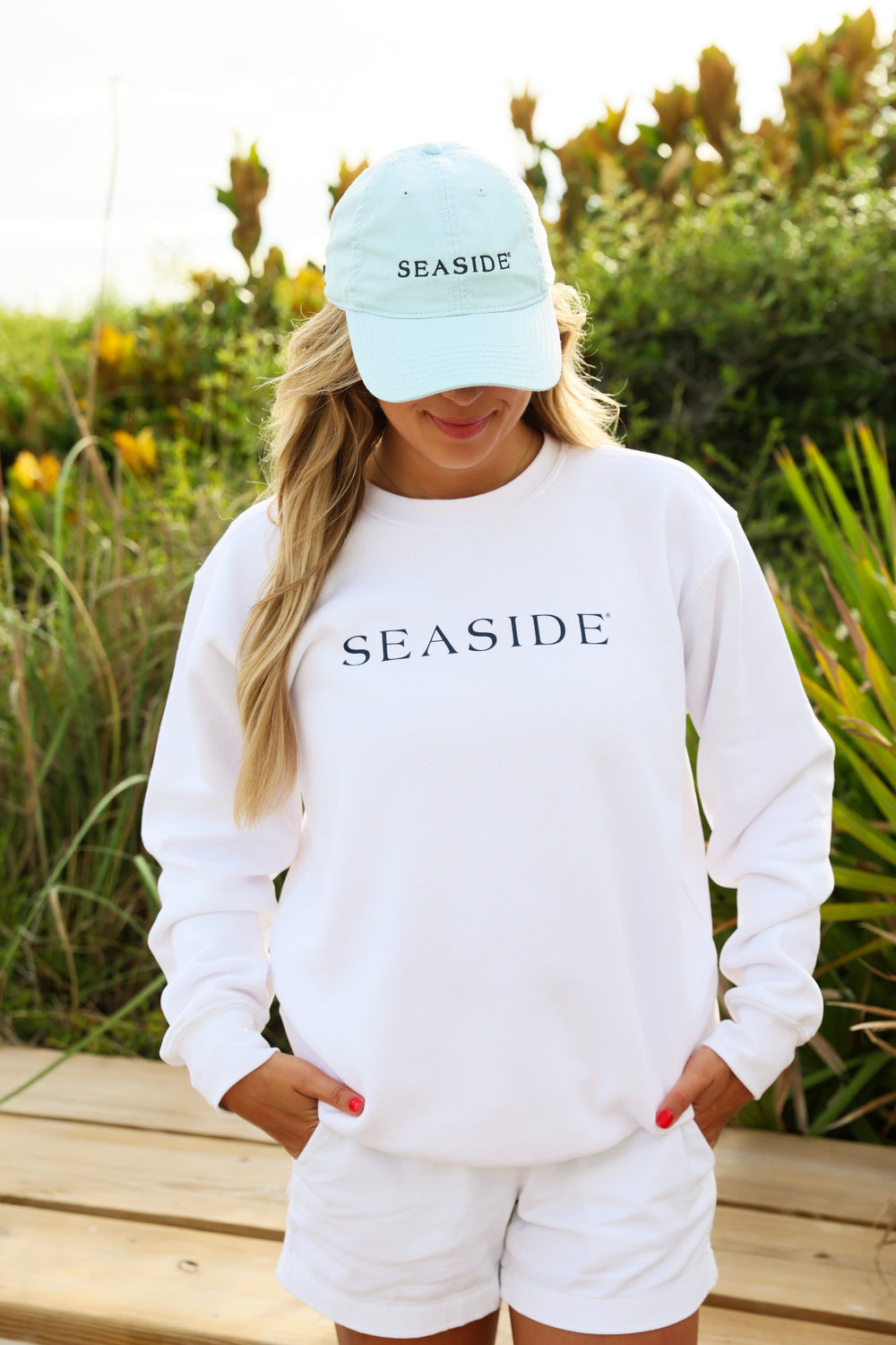 Chambray Light Blue Adult Seaside Hat