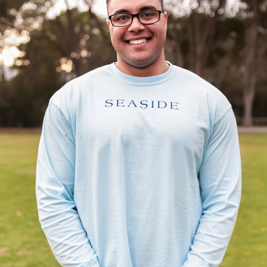 Chambray blue Longsleeve Unisex Seaside tee the seaside style 30a