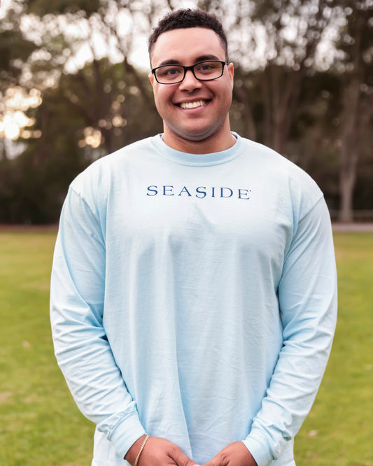 Chambray blue Longsleeve Unisex Seaside tee the seaside style 30a