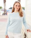 Chambray Seaside Knit Sweater The Seaside Style x Ellsworth & Ivey