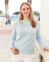 Chambray Seaside Knit Sweater The Seaside Style x Ellsworth & Ivey