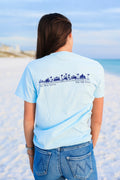 Chambray Shortsleeve Unisex Seaside Tee