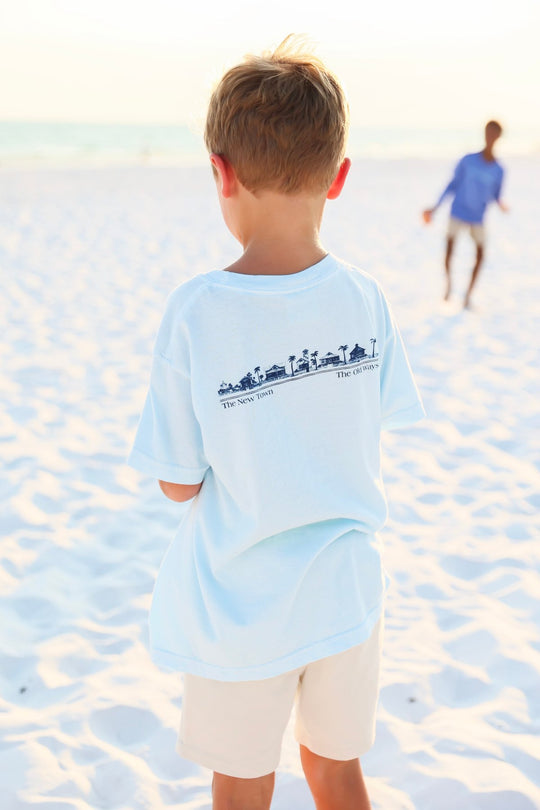 Chambray Light Blue Youth Shortsleeve Seaside Tee