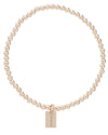 The Seaside Style Classic 3mm Gold Bracelet with Seaside Tag