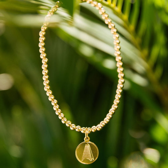 Classic 3mm Gold filled Bracelet with Coleman Pavilion Charm enewton by the seaside style