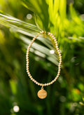Classic 3mm Gold filled Bracelet with Palm Tree Charm enewton The Seaside Style 