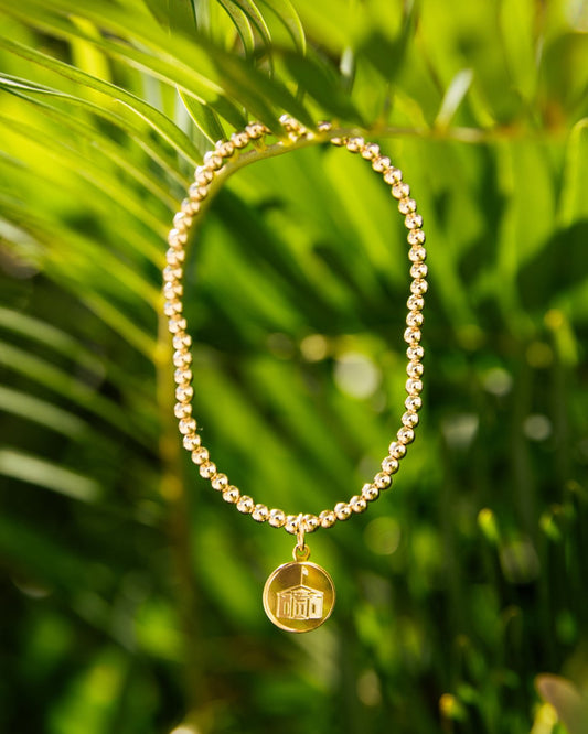 Classic 3mm Gold filled Bracelet with Post Office Charm enewton by the seaside style 