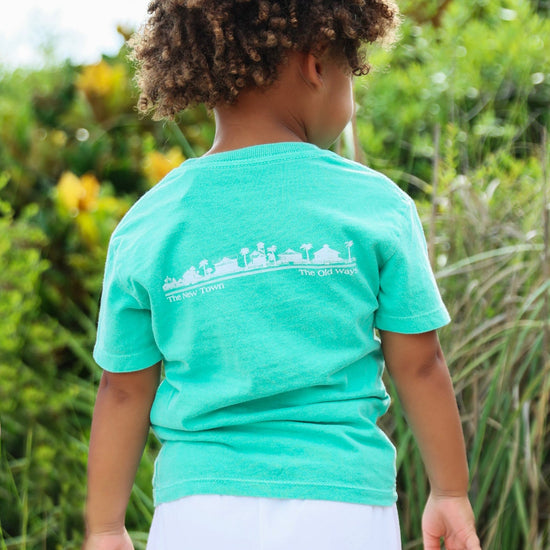 Clover Green Seafoam Baby + Toddler Seaside Tee