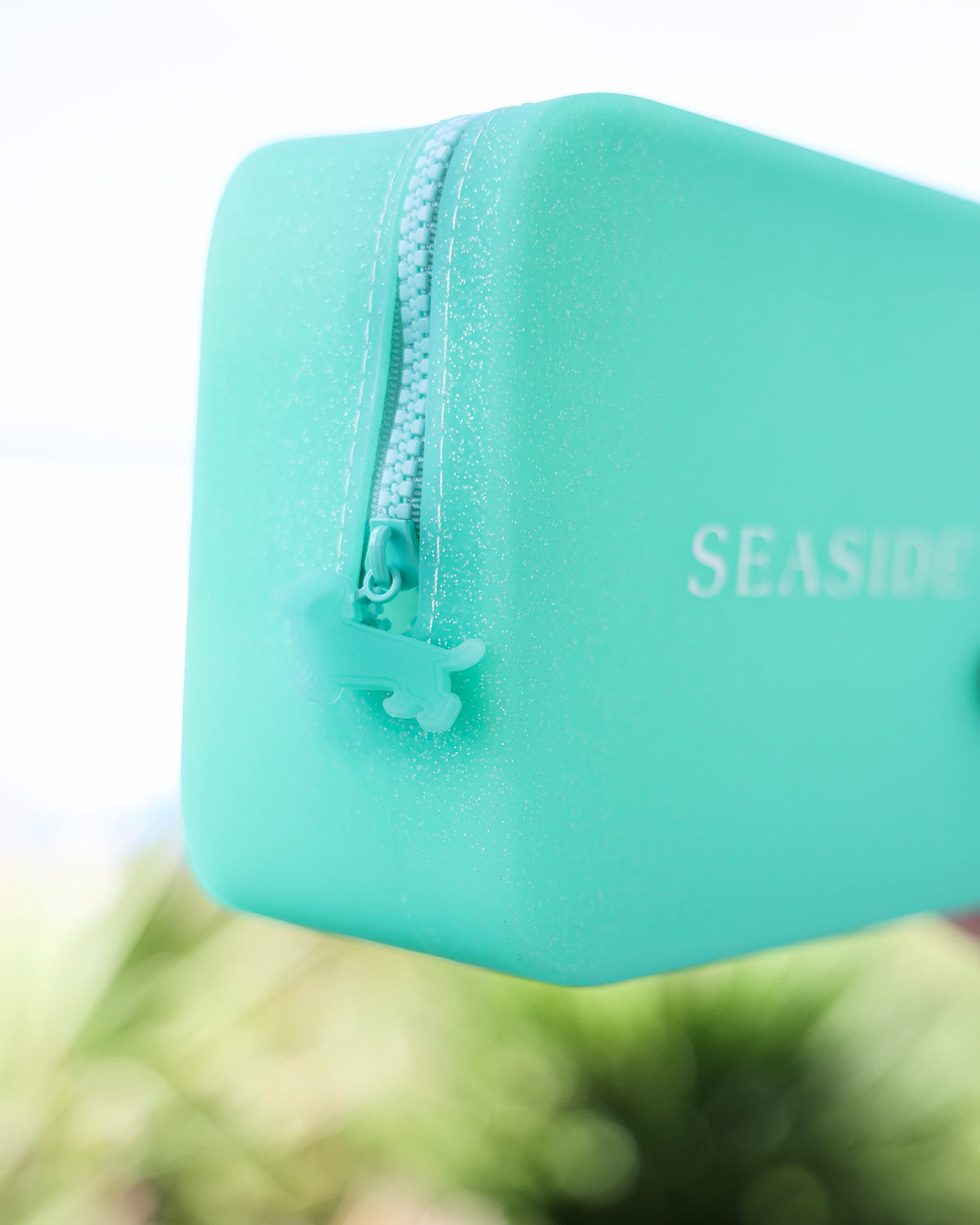 Clover Seaside Glitter Zip Pouch The Seaside Style 30A Florida
