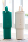 Clover green and Ivory cream Seaside Traveler Sport