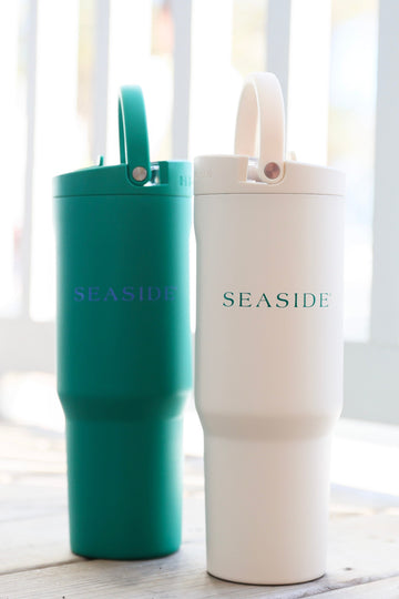 Clover green  and Ivory cream Seaside Traveler Sport hydrojug