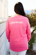 The Seaside Crunchberry pink Longsleeve Unisex Seaside Tee