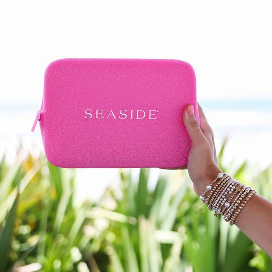 Crunchberry Seaside Glitter Zip Pouch The Seaside Style Seaside Florida 30A
