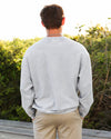 Faded Denim Seaside Corded Embroidered Sweatshirt