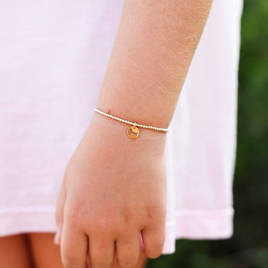 Egirl Enewton 2mm Gold Bud the Dachshund Disc Bracelet The Seaside Style 30a