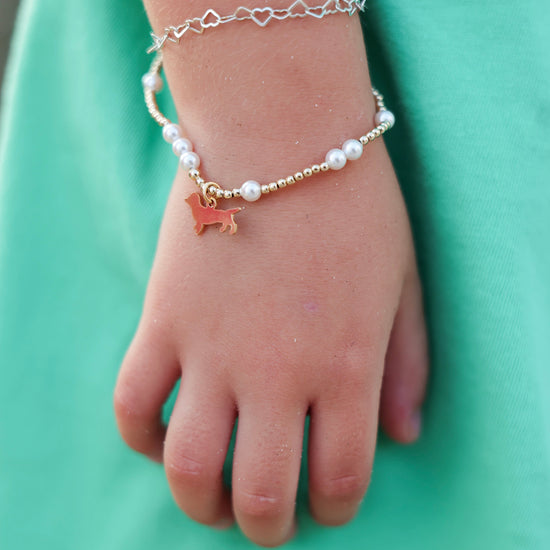 Egirl Enewton Pearl Hope Unwritten 4mm Bead Bracelet - Bud Charm The Seaside Style Kids + Baby 30a