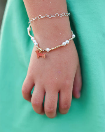 Egirl Enewton Pearl Hope Unwritten 4mm Bead Bracelet - Bud Charm The Seaside Style Kids + Baby 30a