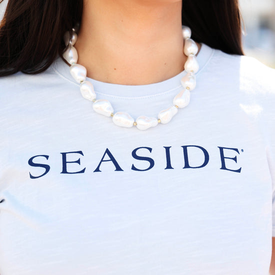 Ellen Pearl Necklace White Seaside Florida 30A