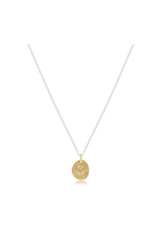 Enewton 16" Necklace Sterling Mixed Metal - Inspire Small Gold Charm