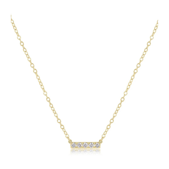 Enewton 14kt Gold and Diamond Significance Bar Necklace - Five Cabana Seaside Florida