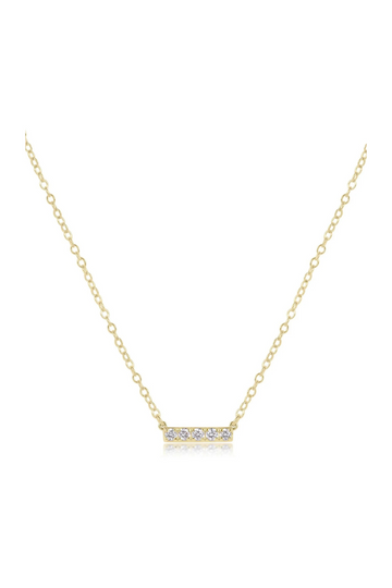 Enewton 14kt Gold and Diamond Significance Bar Necklace - Five Cabana Seaside Florida